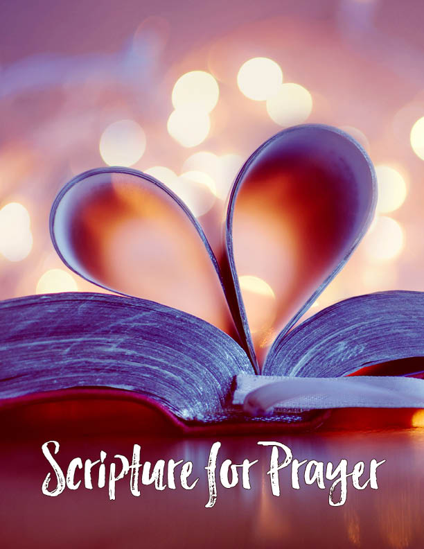 Favorite Scriptures to Pray Worksheet